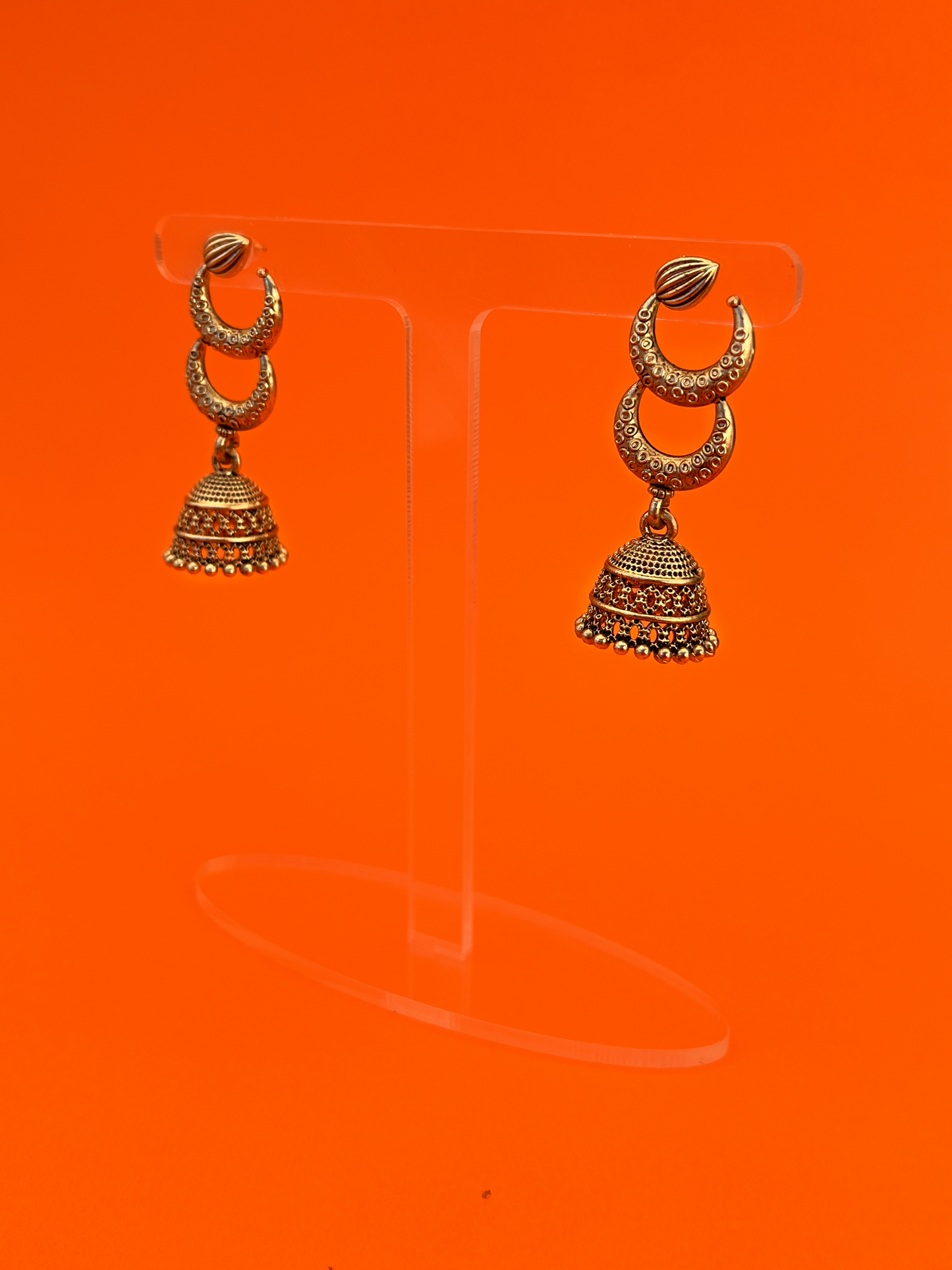 Gold-Plated Hanging Jhoomka