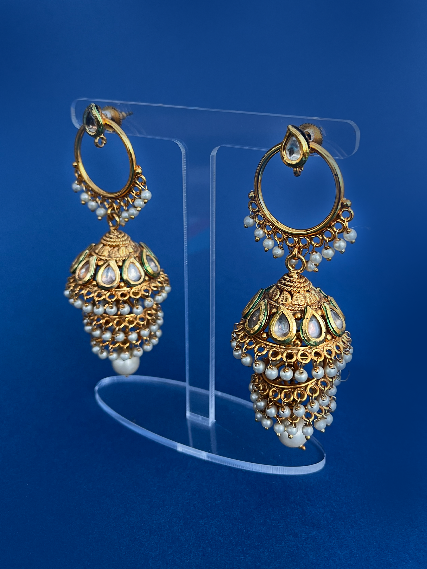 Three-Layered Gold-Plated Jhoomka