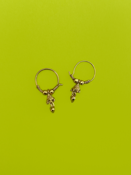 Gold-Plated Hoop-Style Jhoomka